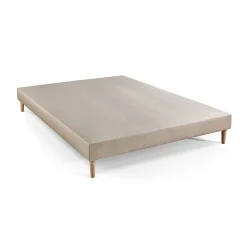 Marmottes & Co Pack sommier tapissier matelas Mémoire de forme avec couette et oreillers Clearance
