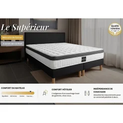 Prestige Literie Pack sommier tapissier matelas Mémoire de forme avec couette et oreillers Clearance