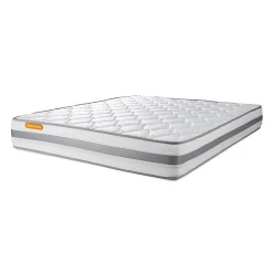 Sept Nuits Pack sommier tapissier matelas Ressorts ensachés et mémoire de forme avec couette et oreillers