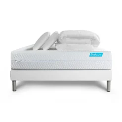 Bodycare Pack sommier tapissier matelas Mémoire de forme avec couette et oreillers