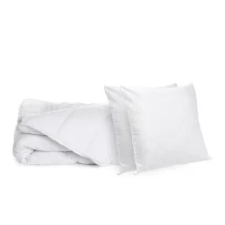 Bleu Calin Pack Été Couette légère 220x240cm + 2 Oreillers 60x60cm ANTI-TRANSPIRATION TOPCOOL