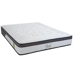 Bellecour Pack Tivoli 180x200 cm Matelas Mousse + Sommier Bois + Protège matelas anti punaise