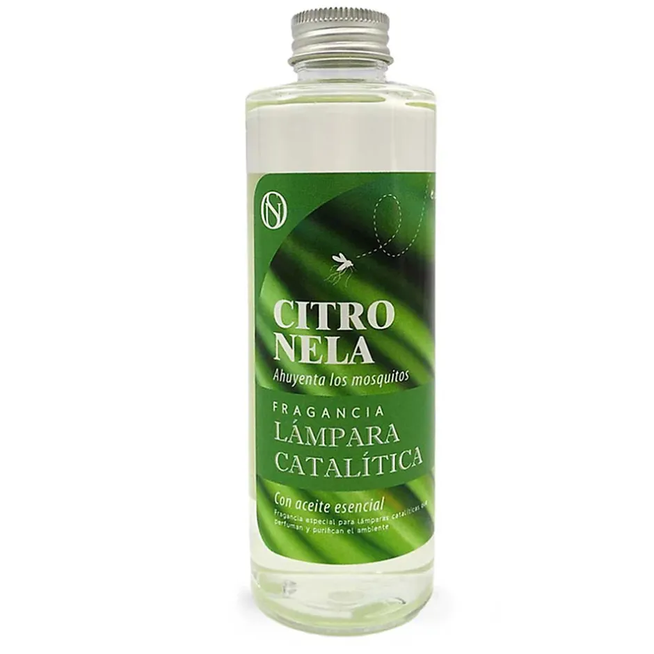 Mamamanuela Parfum Citronnelle pour lampe catalytique (500 ml) - Élimine les mauvaises odeurs, parfume et nettoie l'environnement New