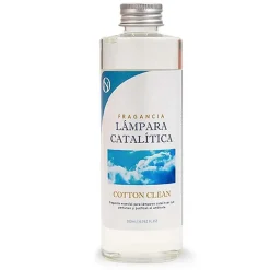 Mamamanuela Parfum Cotton Clean pour lampe catalytique (500 ml) - Élimine les mauvaises odeurs, parfume et nettoie l'environnement