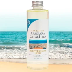 Mamamanuela Parfum Mediterranean Light pour lampe catalytique (200 ml) - Élimine les mauvaises odeurs, parfume et nettoie l'environnement