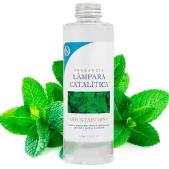 Mamamanuela Parfum Mountain Mint pour lampe catalytique (500 ml) - Élimine les mauvaises odeurs, parfume et nettoie l'environnement Sale