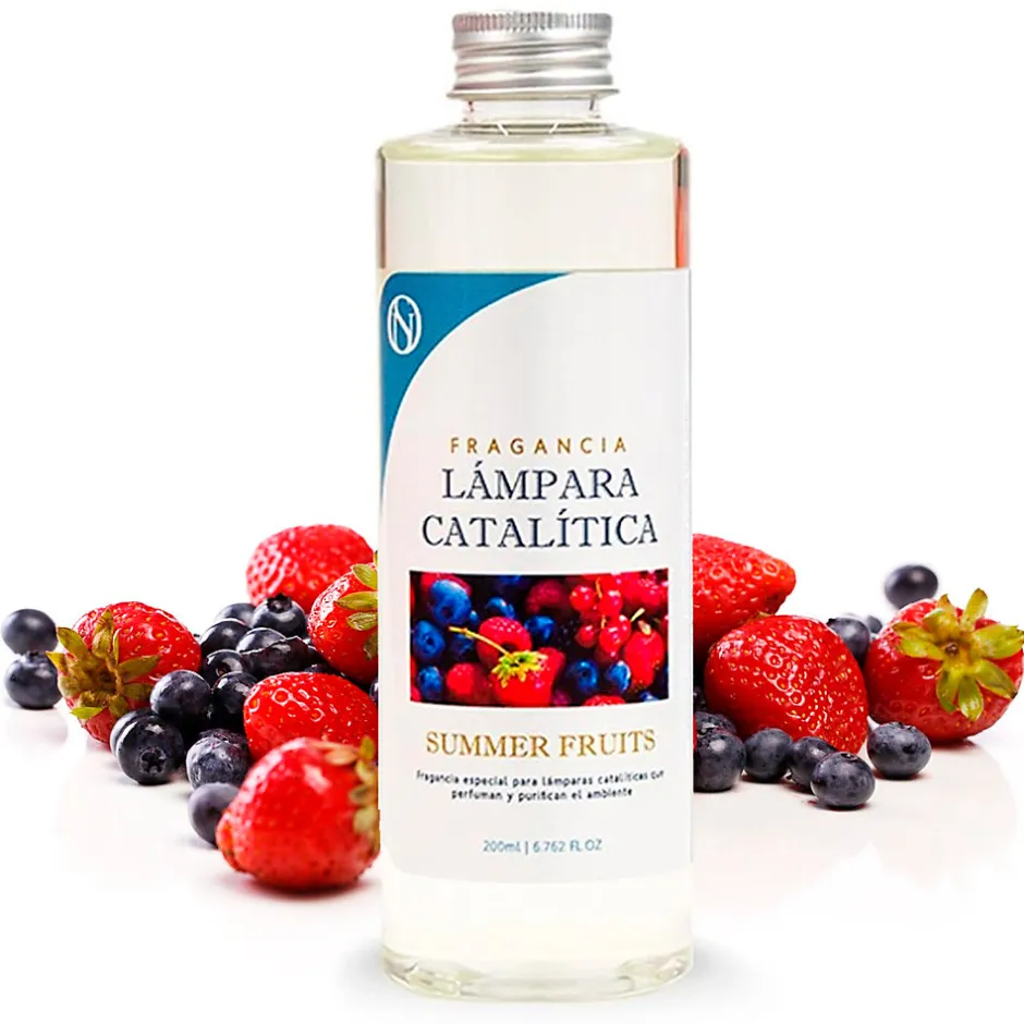 Mamamanuela Parfum Summer Fruits pour lampe catalytique (500 ml) - Élimine les mauvaises odeurs, parfume et nettoie l'environnement
