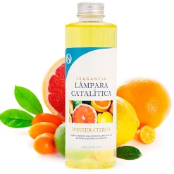 Mamamanuela Parfum Winter Citrus pour lampe catalytique (500 ml) - Élimine les mauvaises odeurs, parfume et nettoie l'environnement