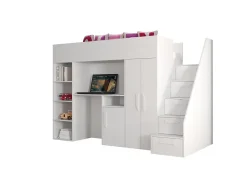 Abiks Meble PARTY 14 Lit superposé 247/165/120 (blanc) Clearance