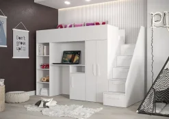 Abiks Meble PARTY 14 Lit superposé 247/165/120 (blanc) Clearance