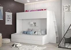 Abiks Meble PARTY 17 Lit superposé 247/165/135 (blanc) Outlet