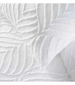 Douceur D'Intérieur Parure 3 pièces 240x260cm tufté blanc - 240x260cm - Blanc Best