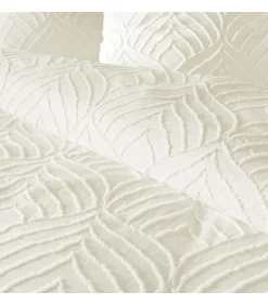 Douceur D'Intérieur Parure 3 pièces 220x240cm tufté ivoire - 220x240cm - Ivoire