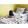 L'Effet Papillon Parure de couette 140 x 200 "Minots" Réversible 100% Coton / 57 Fils/cm² - Farandole Best