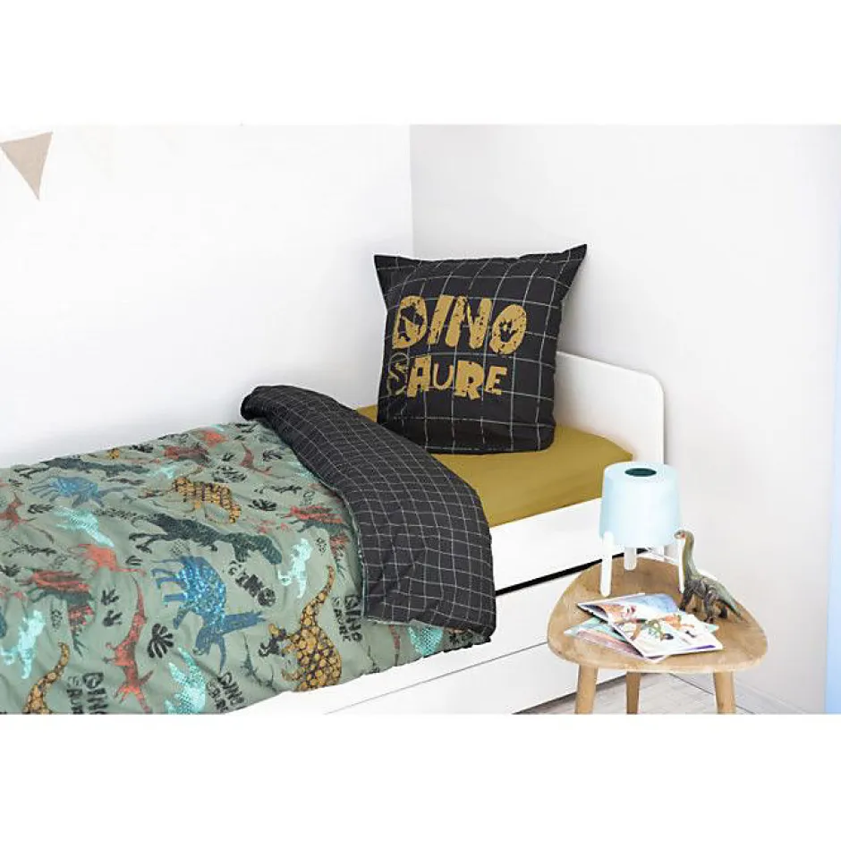 L'Effet Papillon Parure de couette 140 x 200 "Minots" Réversible 100% Coton / 57 Fils/cm² - Trias