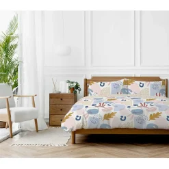 Copenhagen Home Parure de couette "Anisa" toutes dimensions 100% Coton / 57 Fils/cm² - Parure de couette 240 x 220 cm + 2 Taies d'oreiller 63 x 63