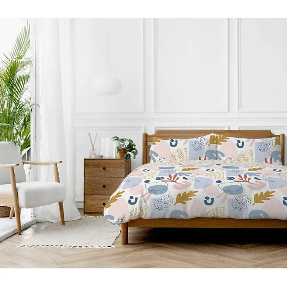 Copenhagen Home Parure de couette "Anisa" toutes dimensions 100% Coton / 57 Fils/cm² - Parure de couette 200 x 200 cm + 2 Taies d'oreiller 63 x 63 Online