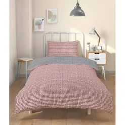 Copenhagen Home Parure de couette "Arri" toutes dimensions 100% Coton / 57 Fils/cm² - Arri Terracotta - Parure de couette 140 x 200 cm + 1 Taie d' Best