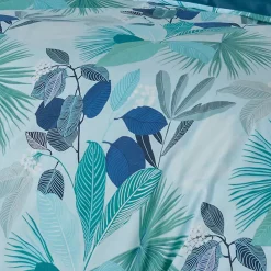 Tradilinge Parure de couette au style tahitien (260x240 cm - Bleu) Clearance
