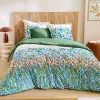 Tradilinge Parure de couette au style printanier (200x200 cm - Vert) Outlet
