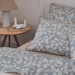 Tradilinge Parure de couette en percale au style cocooning (240x220 cm - Gris)