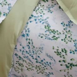 Tradilinge Parure de couette feuilles de tilleul (200x200 cm - Vert) Sale