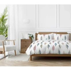 Copenhagen Home Parure de couette "Flynn" toutes dimensions 100% Coton / 57 Fils/cm² - Parure de couette 240 x 220 cm + 2 Taies d'oreiller 63 x 63