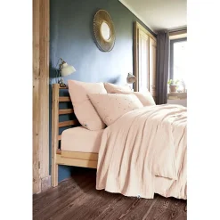 L'Effet Papillon Parure de draps 4 pièces & 5 pièces "Gaïa" Gaze de Coton - Gaïa Guimauve - Parure de draps 4 pièces (1 Drap plat 270 x 300 + 1 Dra New