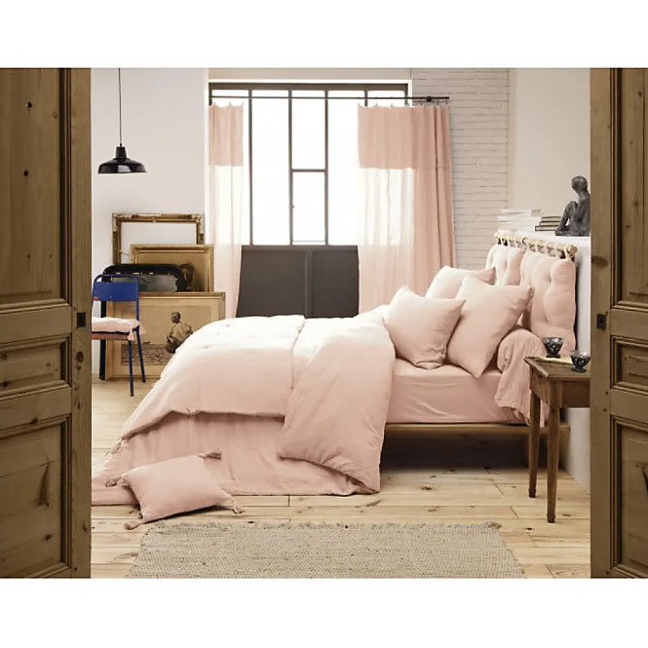 L'Effet Papillon Parure de draps 4 pièces & 5 pièces "Gaïa" Gaze de Coton - Gaïa Guimauve - Parure de draps 5 pièces (1 Drap plat 240 x 300 + 1 Dra Online