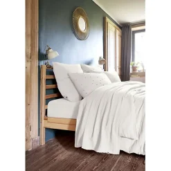 L'Effet Papillon Parure de draps 4 pièces & 5 pièces "Gaïa" Gaze de Coton - Gaïa Chantilly - Parure de draps 5 pièces (1 Drap plat 240 x 300 + 1 Dr Hot
