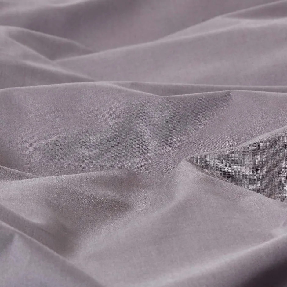 Homescapes Parure de lit 100% coton égyptien 200 fils gris foncé, 230x220cm -