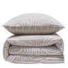 Future Home Parure de lit 1 personne en coton imprimé beige 140x200cm Discount