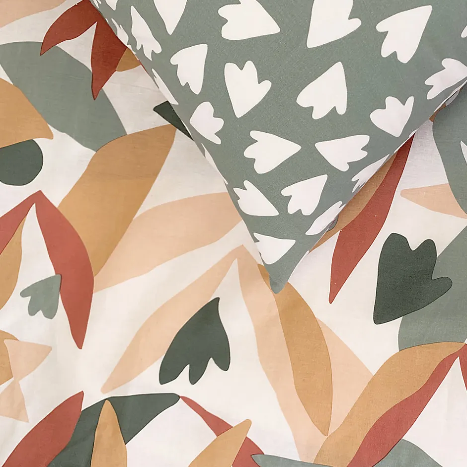 Future Home Parure de lit 2 personnes motif abstrait réversible 240x220cm