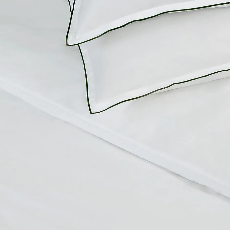Future Home Parure de lit 2 personnes en satin de coton unie 240x220cm