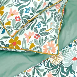 Future Home Parure de lit 2 personnes en satin de coton imprimé floral 260x240cm Best