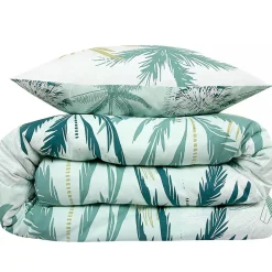 Future Home Parure de lit 2 personnes feuillage réversible 260x240cm Discount