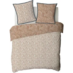 Future Home Parure de lit 2 personnes graphique floral en coton 260x240cm