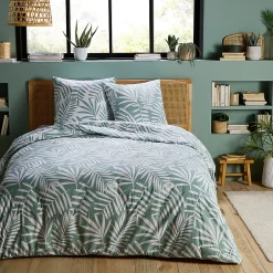 Future Home Parure de lit 2 personnes tropical en polycoton 240x220cm