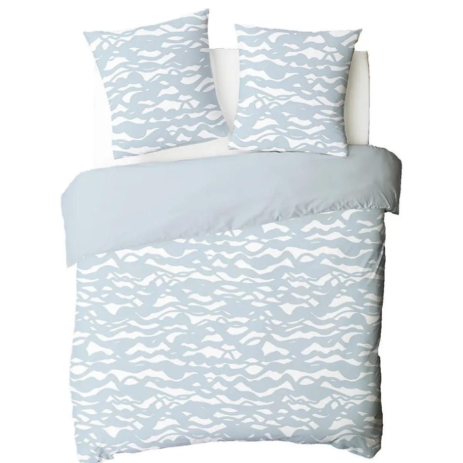 Future Home Parure de lit 2 personnes nuage réversible en coton 260x240cm