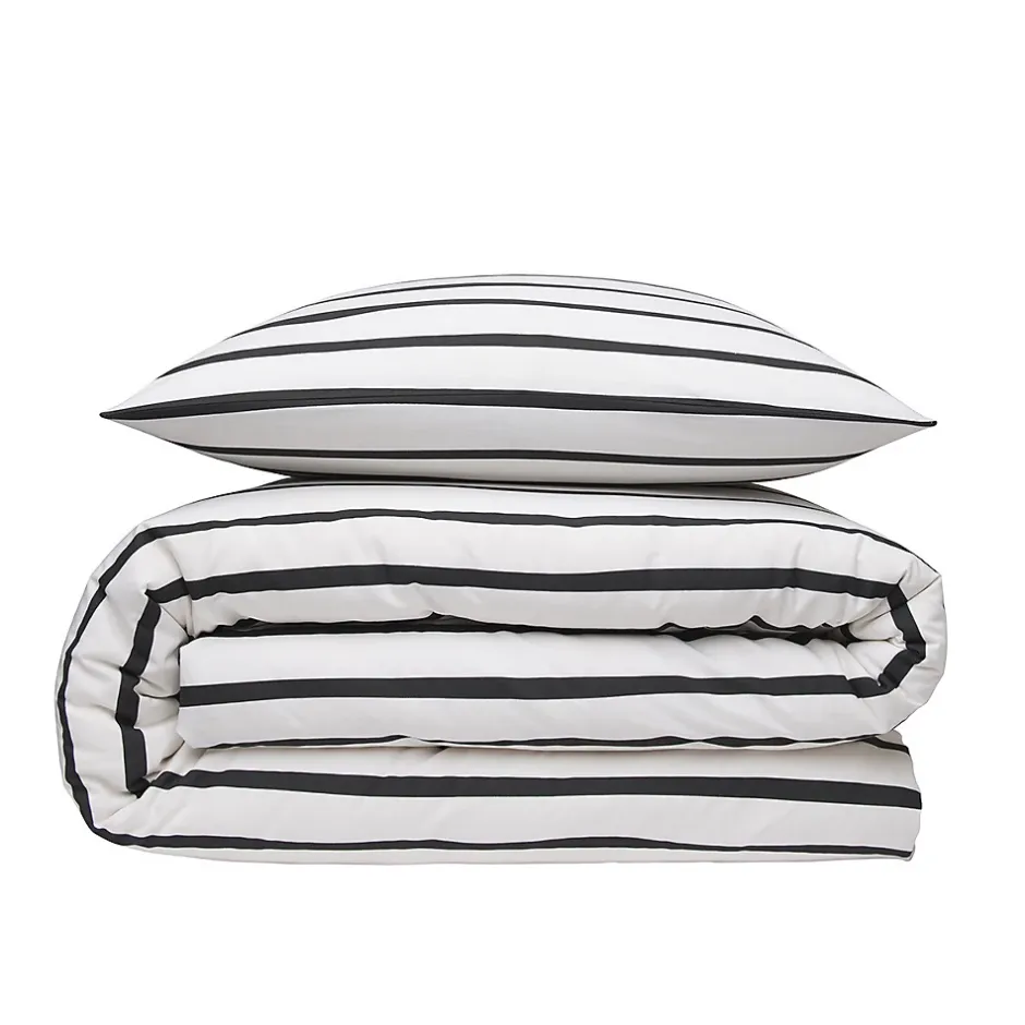 Future Home Parure de lit 2 personnes à rayures en polycoton 200x200cm Discount