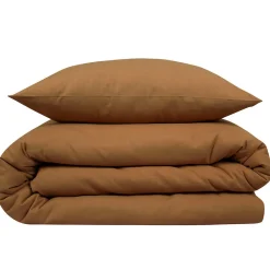 Future Home Parure de lit 2 personnes unie effet lin 260x240cm