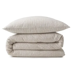 Future Home Parure de lit 2 personnes en coton 57 fils imprimé beige 260x240cm Outlet