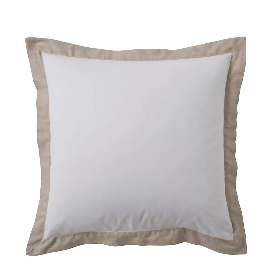 Douceur D'Intérieur Parure de lit 3 Pièces coton et lin (240x220 cm - Blanc)
