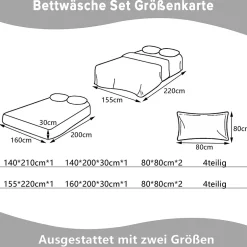 ProximaX Parure de lit 4 pièces en Polyester, 140 x 200 cm, motif à carreaux esthétique en coton, résistante aux Plis, Rose