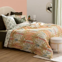 Atmosphera Créateur D'Intérieur Parure de lit 3 pièces Janice percale de coton 240x220cm - Atmosphera