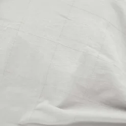 Douceur D'Intérieur Parure de lit 3 pièces LINELLA Blanc- 240 x 220 cm Coton/Polyester lavé jacquard 57 fils Discount