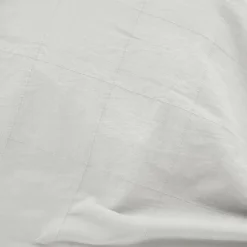 Douceur D'Intérieur Parure de lit 3 pièces LINELLA Blanc- 240 x 220 cm Coton/Polyester lavé jacquard 57 fils Discount