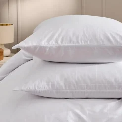 Douceur D'Intérieur Parure de lit 3 pièces LINELLA Blanc- 240 x 220 cm Coton/Polyester lavé jacquard 57 fils Discount