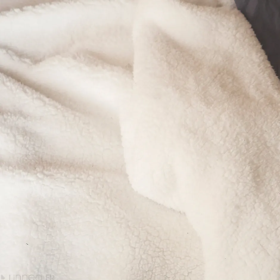 Linnea Parure de lit 3 pièces 240x220 cm microfibre et sherpa SHERPA Rose