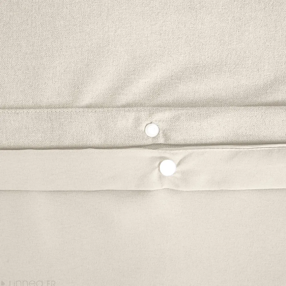 Linnea Parure de lit 3 pièces 260x240 cm microfibre SENSATION FLANELLE beige New